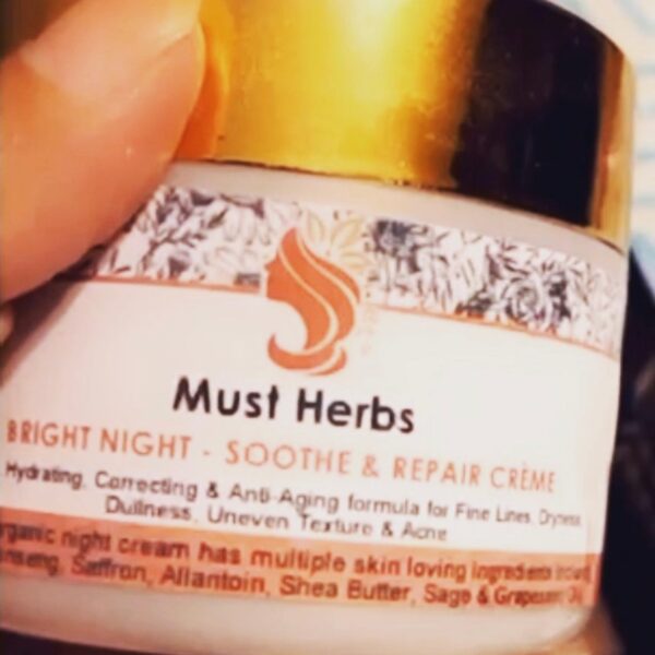 Bright Night Soothe & Repair Crème by MustHerbs