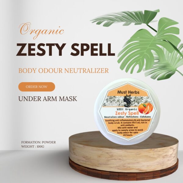 Zesty Spell - 100% Organic Body Odor Neutralizer